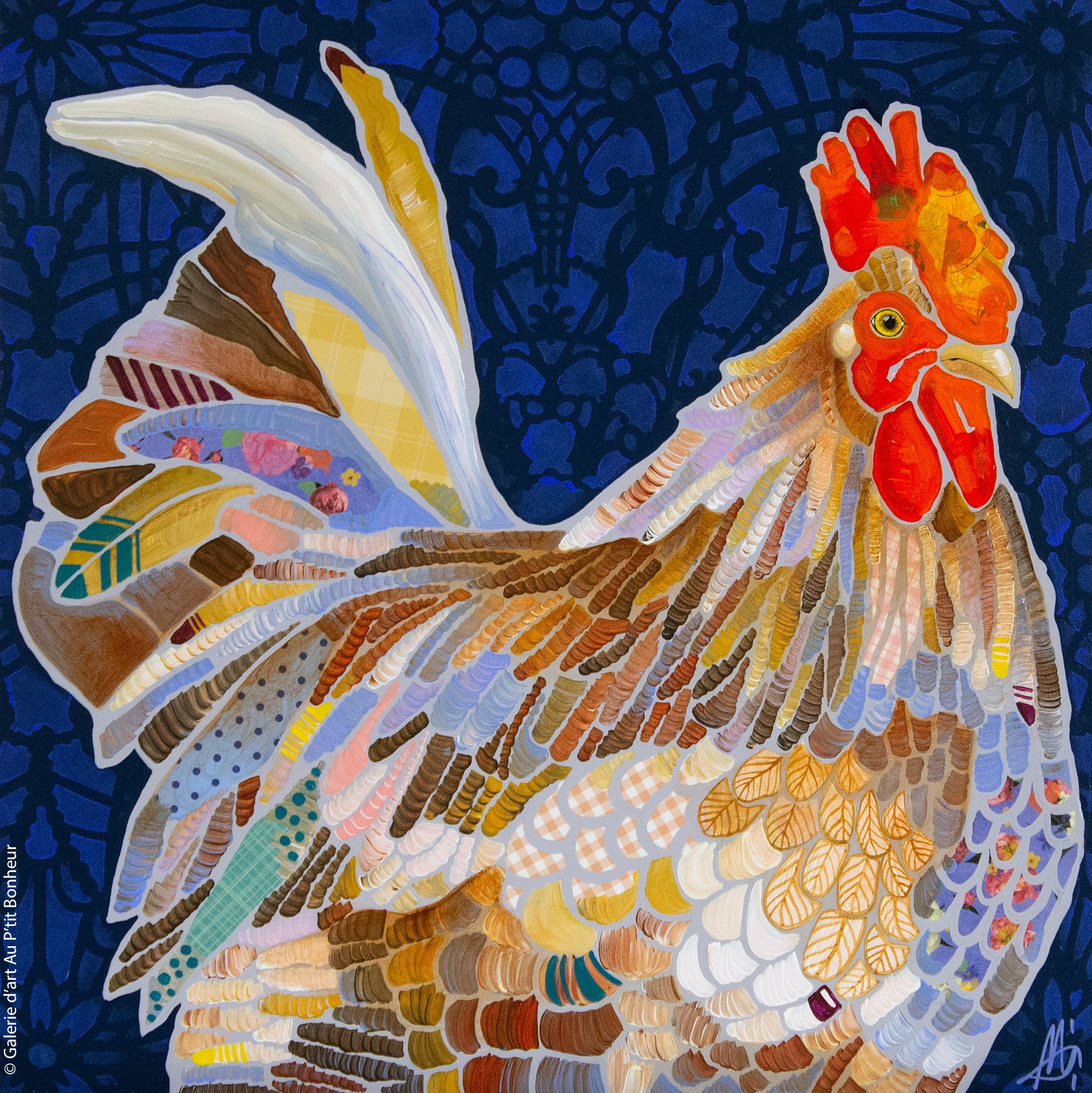 Ann Murphy | Blue Cock-a-doodle-doo