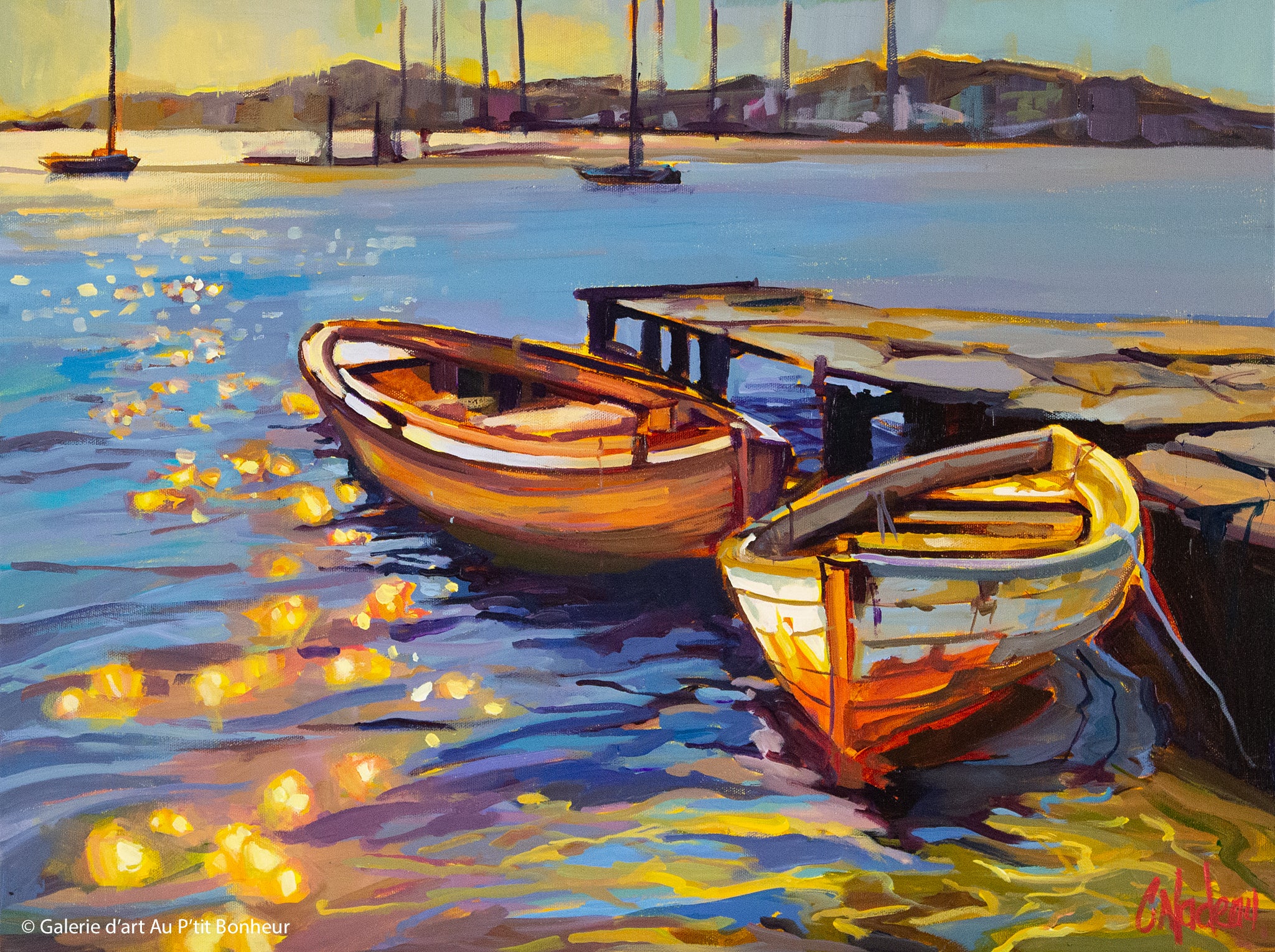 Christine Nadeau, artiste peintre | Oeuvres disponibles  | Galerie d'art Au P'tit Bonheur