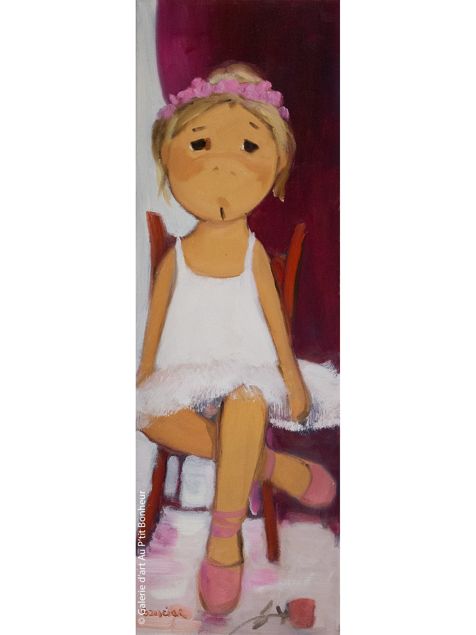 Guylène Saucier | Ballerine près du rideau