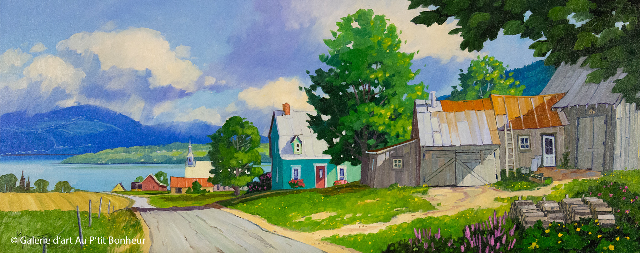 Louise Martineau | Une averse sur Les Éboulements