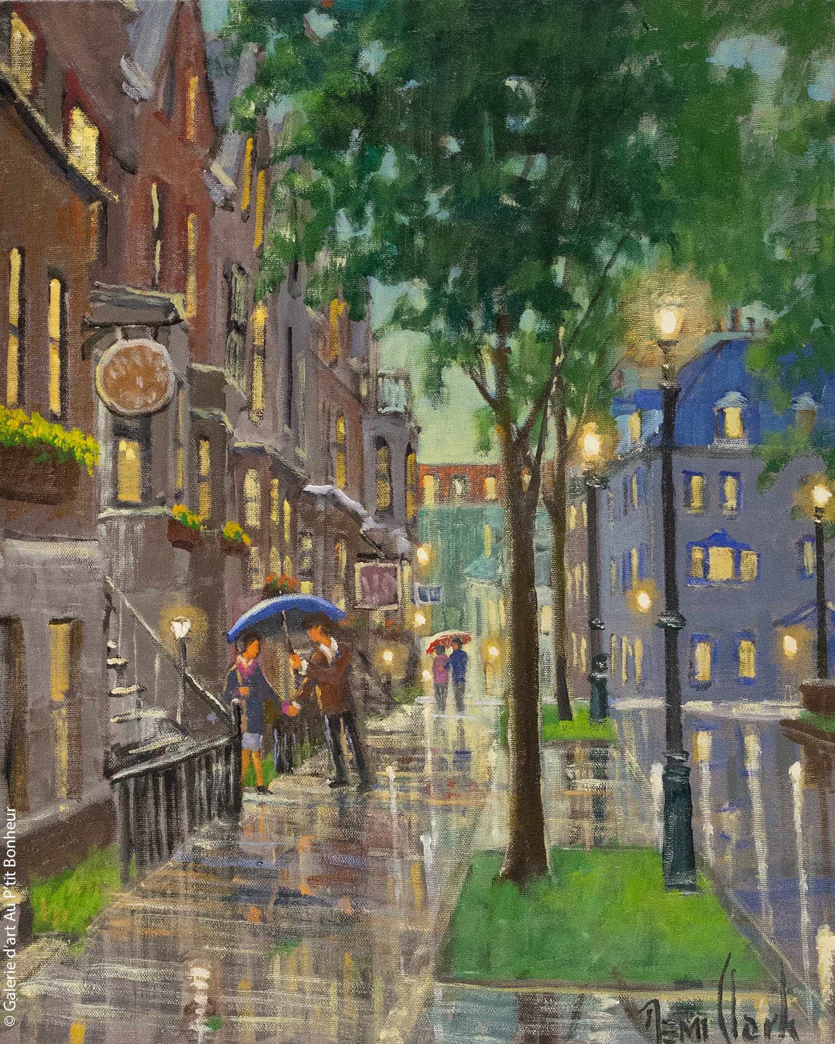 Rémi Clark | Rue de la Porte sous la pluie