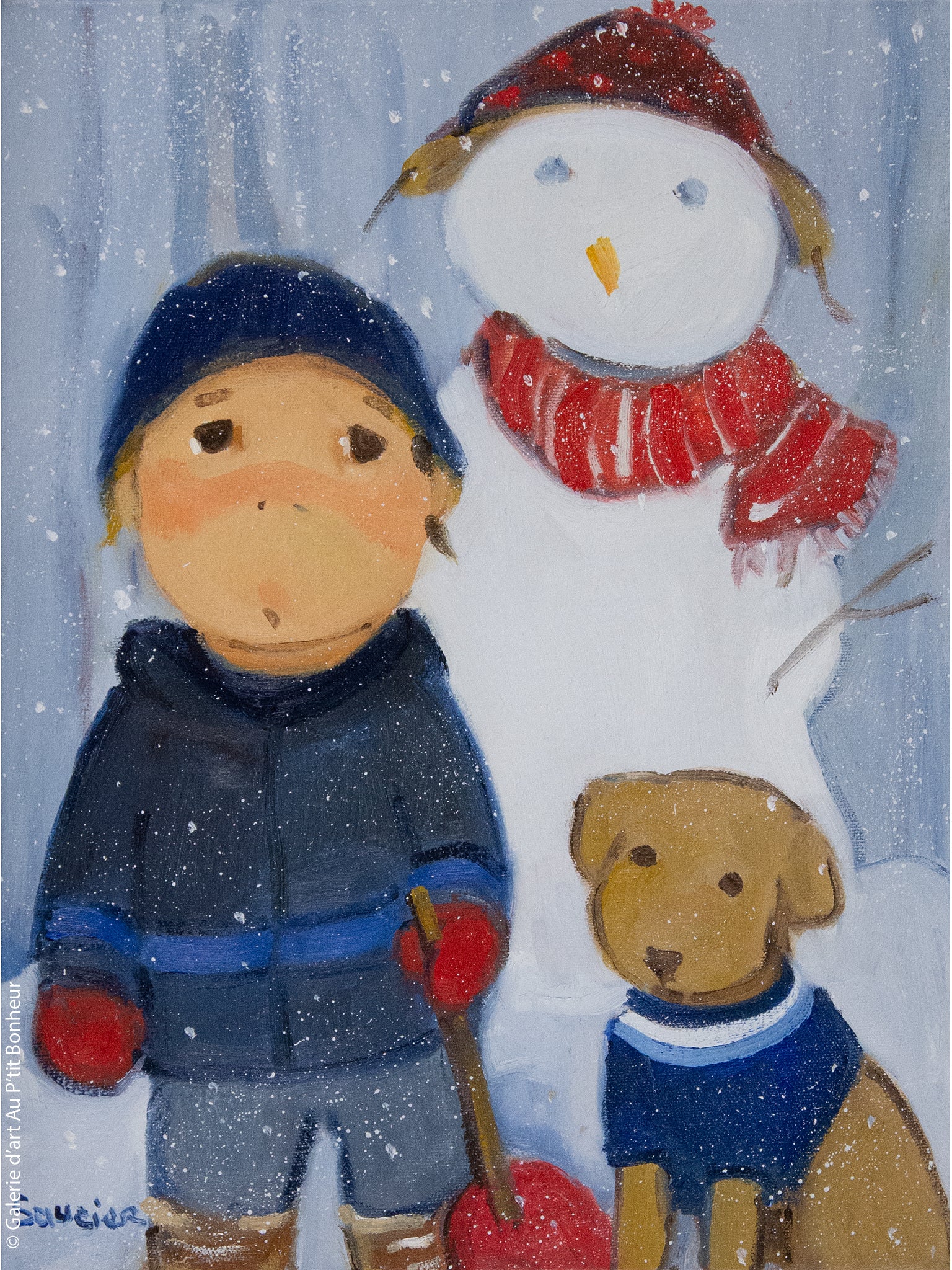 Guylène Saucier | Il neige sur le bonhomme