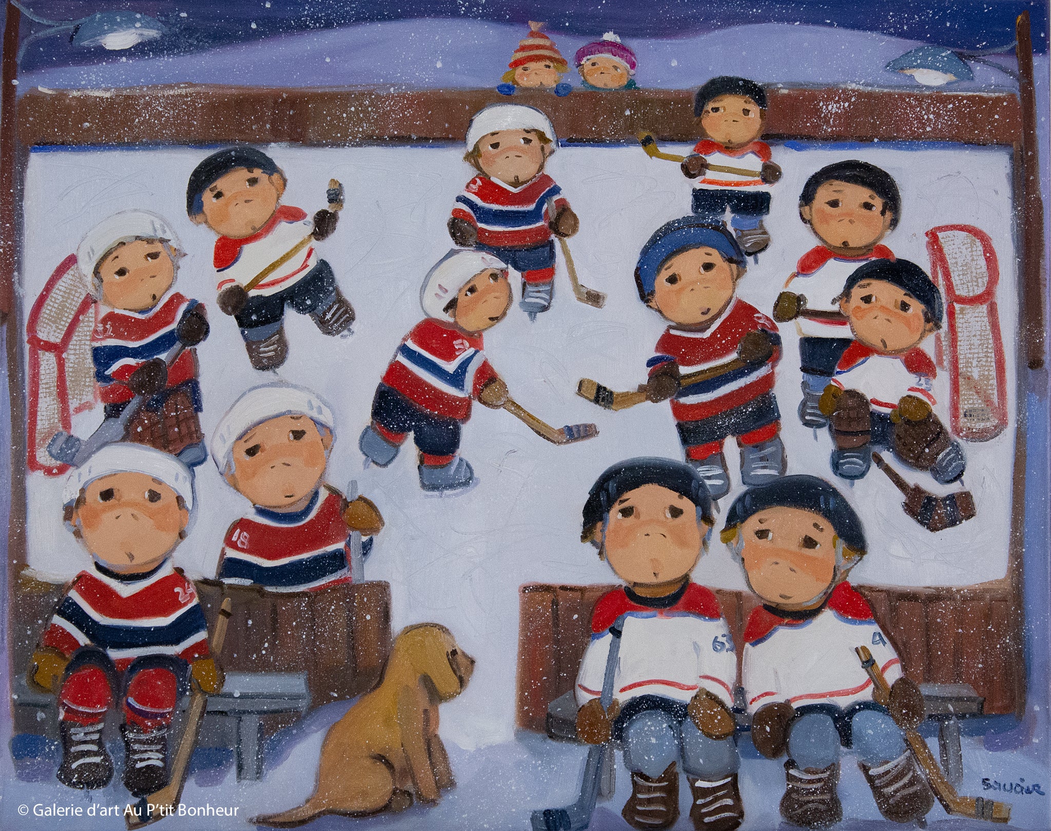 Guylène Saucier | Soirée de hockey à la patinoire