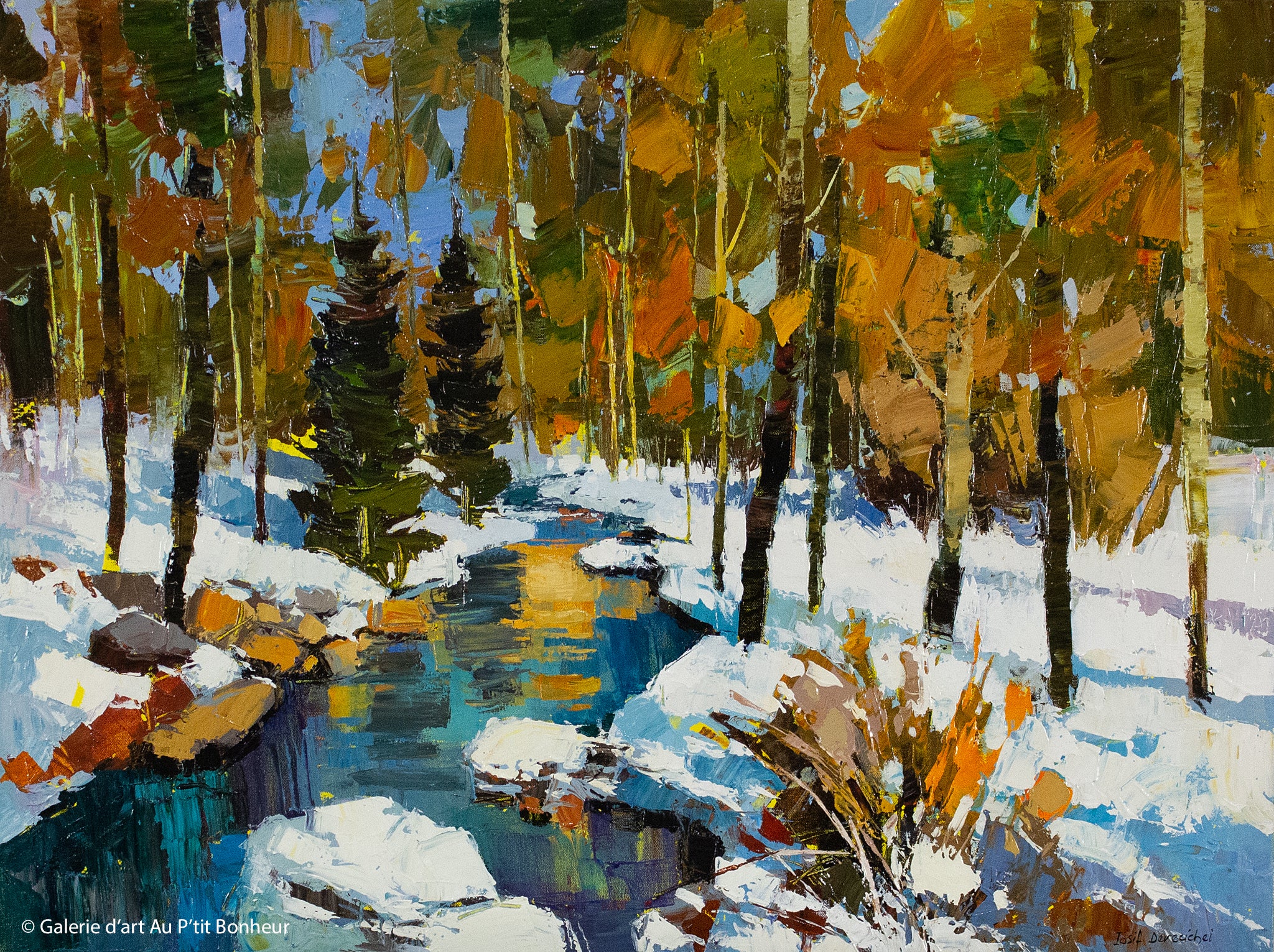 Iosif Derecichei | Pines Trees By The Brook