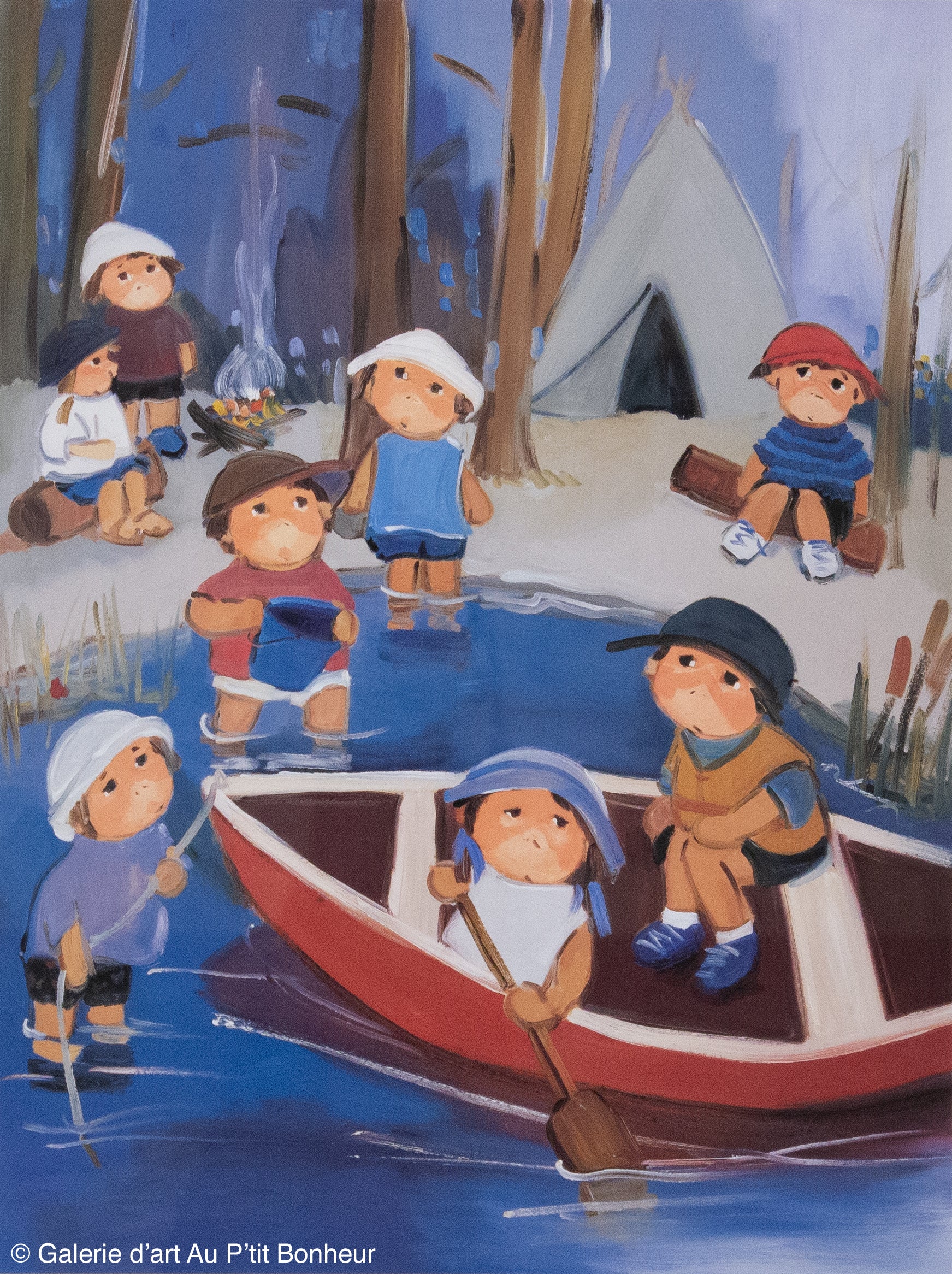 Guylène Saucier | Camping au lac Caribou