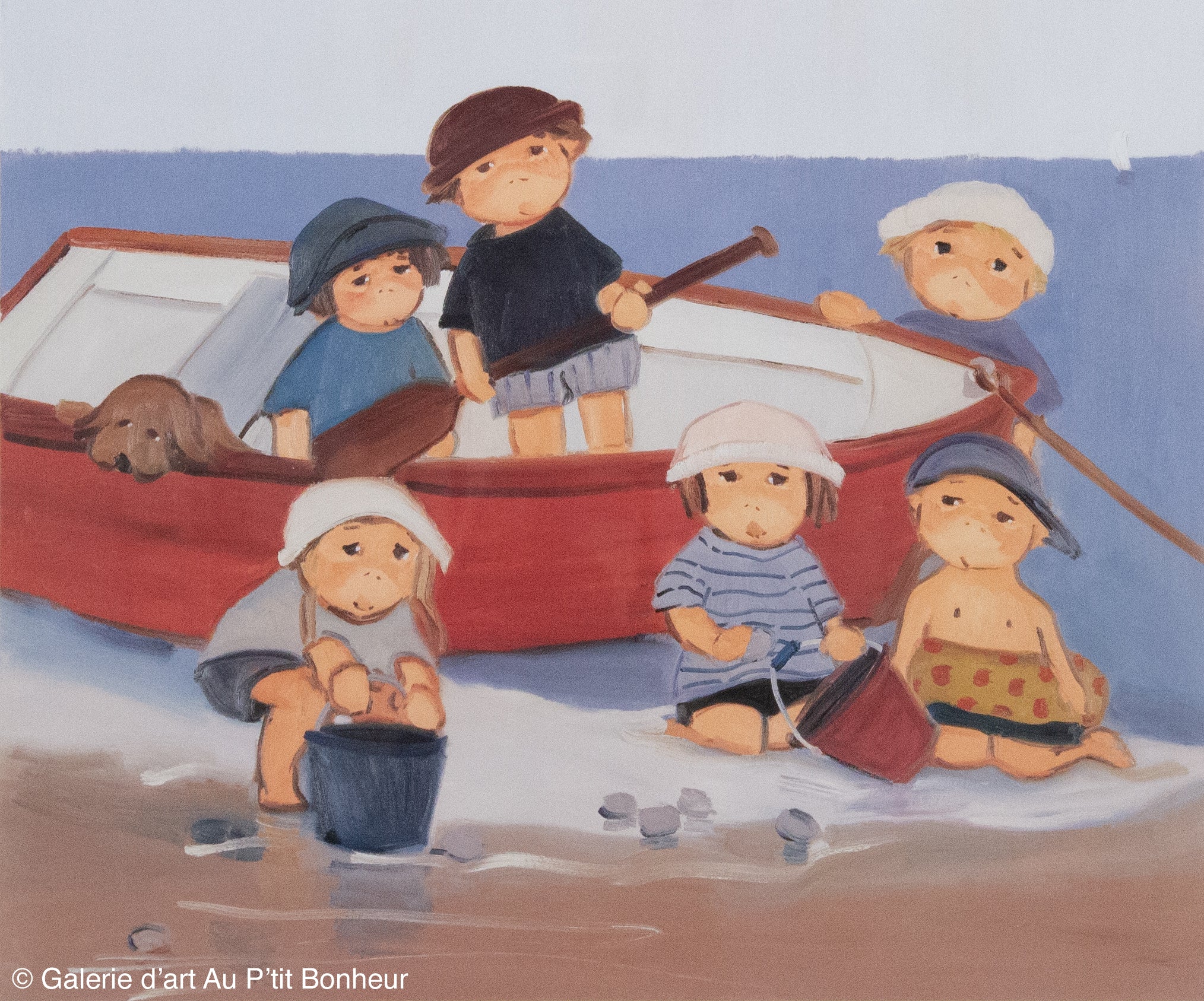 Guylène Saucier | Près de la chaloupe amarrée