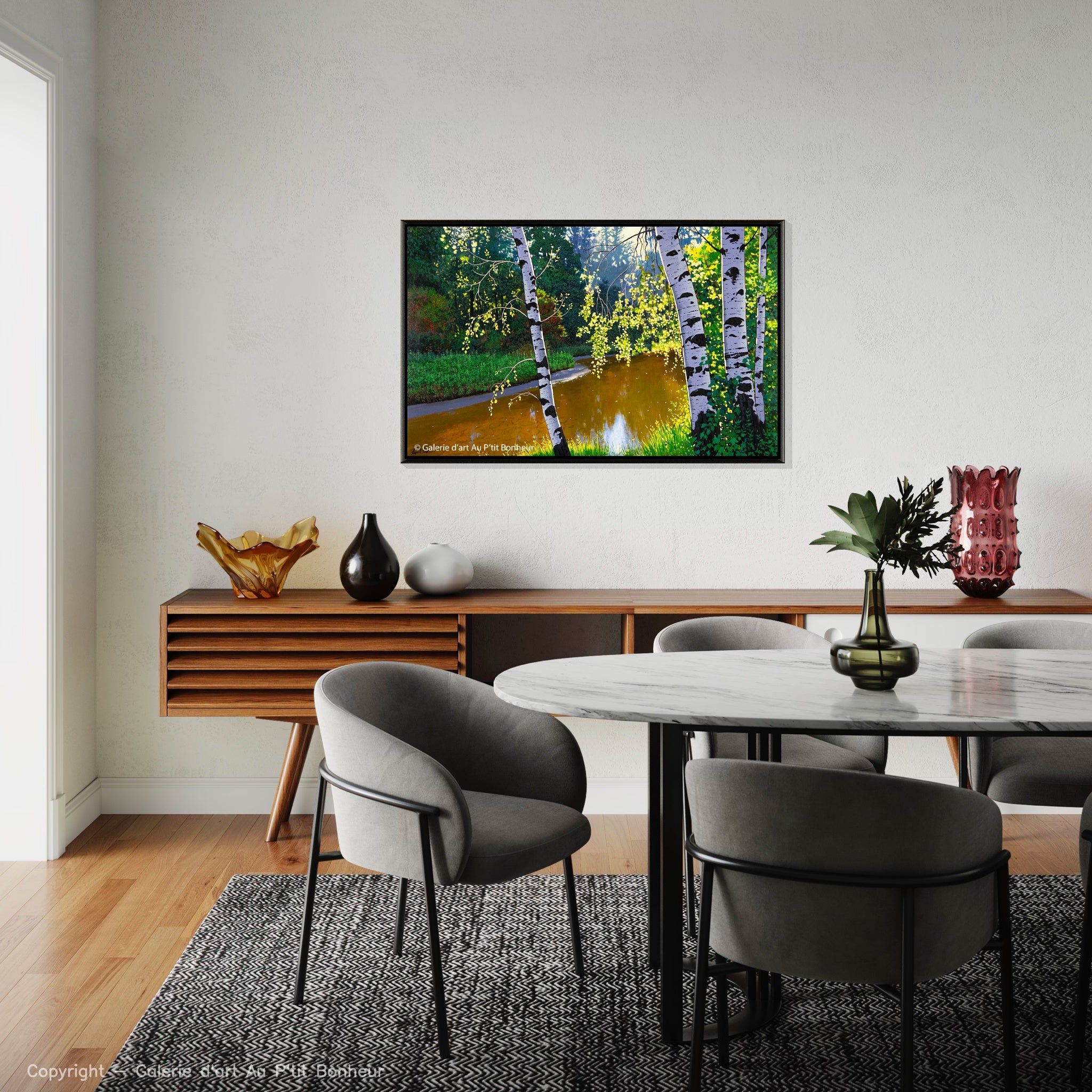 Cyril Cox | Silent Water and River Birches