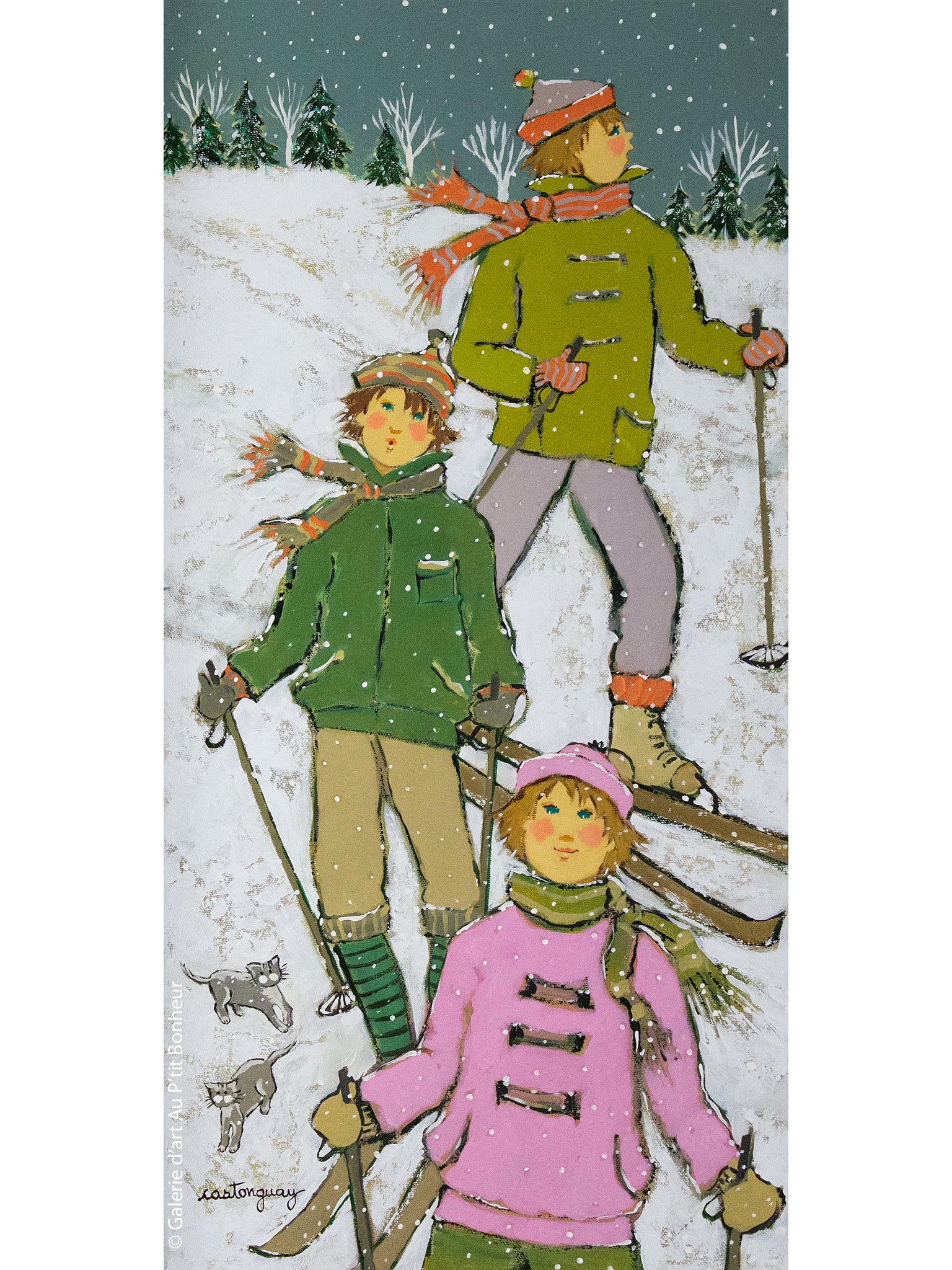 Claudette Castonguay | En ski avec nos amis