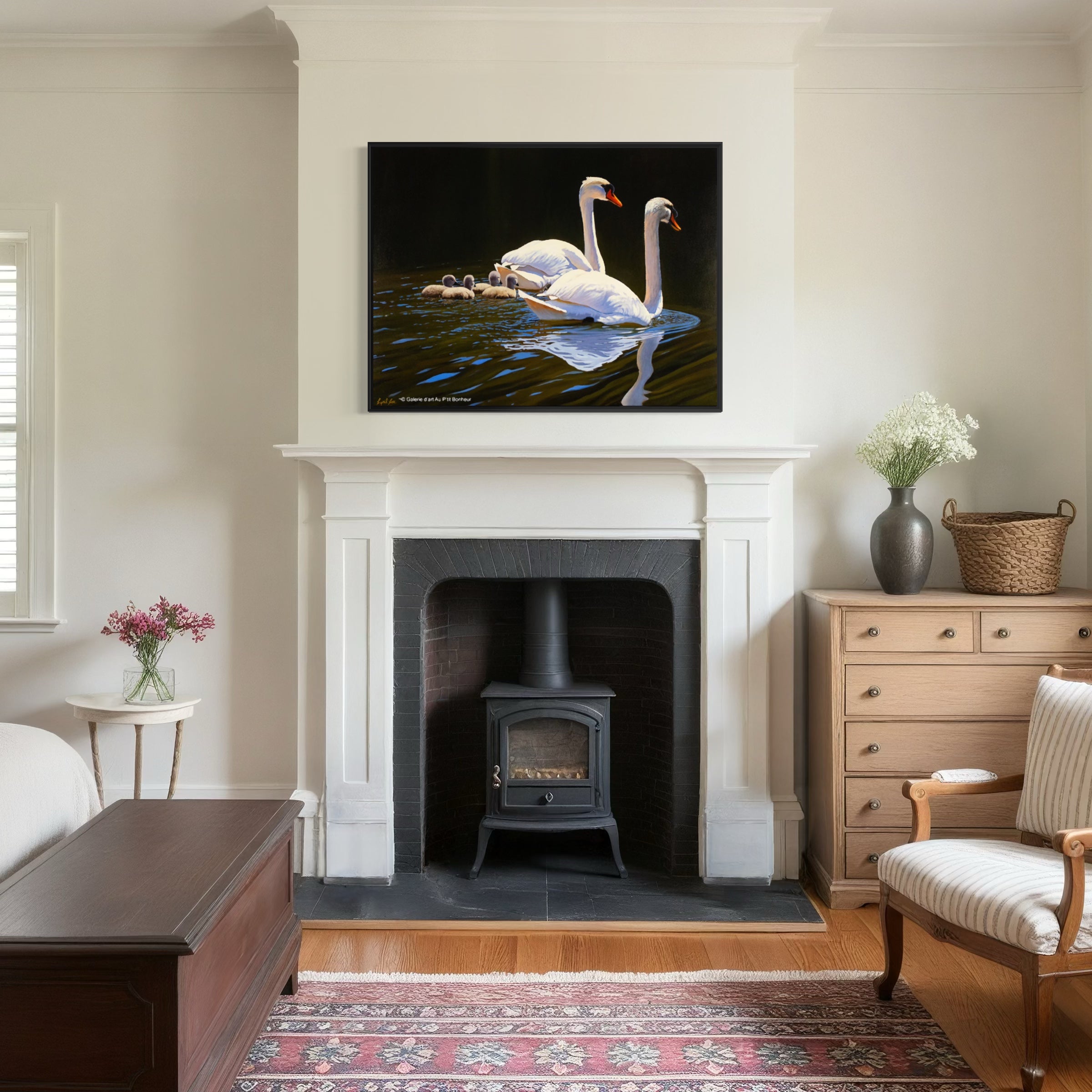 Cyril Cox | Family Outing (Mute Swans)