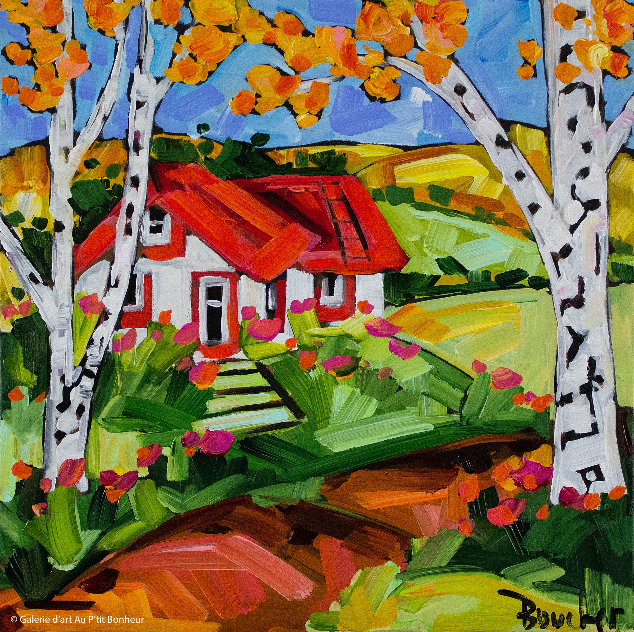 Marie-Claude Boucher | Les bouleaux en septembre