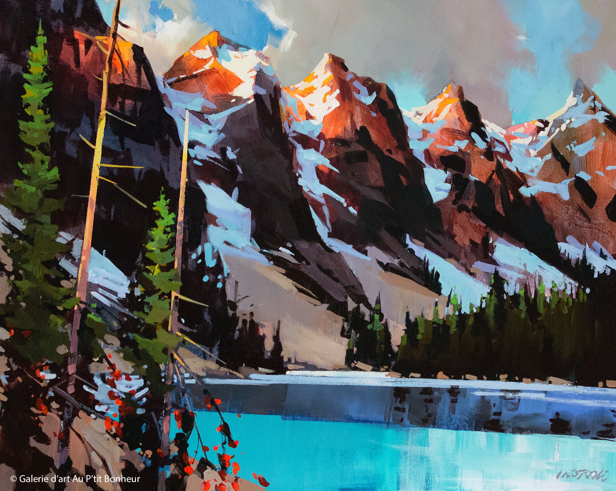 Michael OToole | Moraine Lake, Tips of Gold