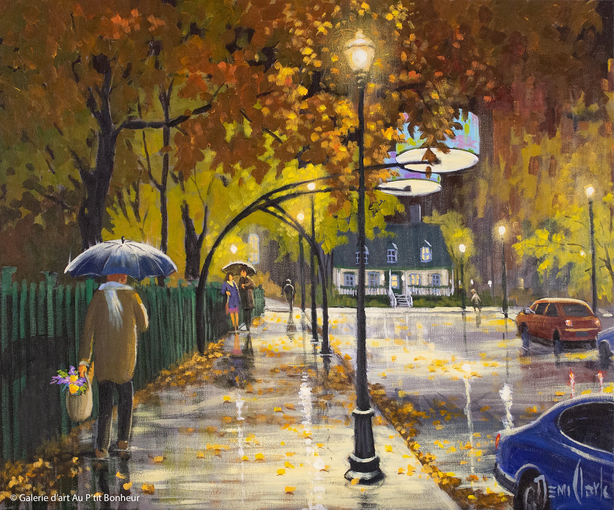 Rémi Clark | Pluie d’automne, rue Cartier